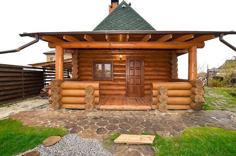 Дом С Сауной И Басейном На Теремках Hatne Exterior foto